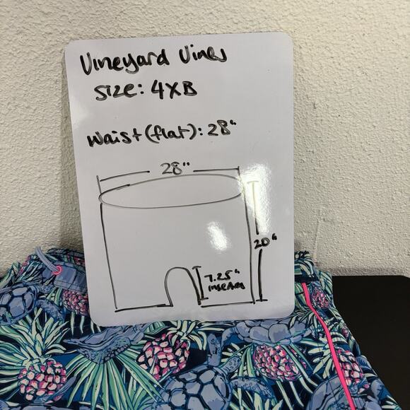 Vineyard Vines Swim Trunks Mens 4XB Big & Tall Sea Turtles Chappy Swim Trunks - Picture 10 of 10